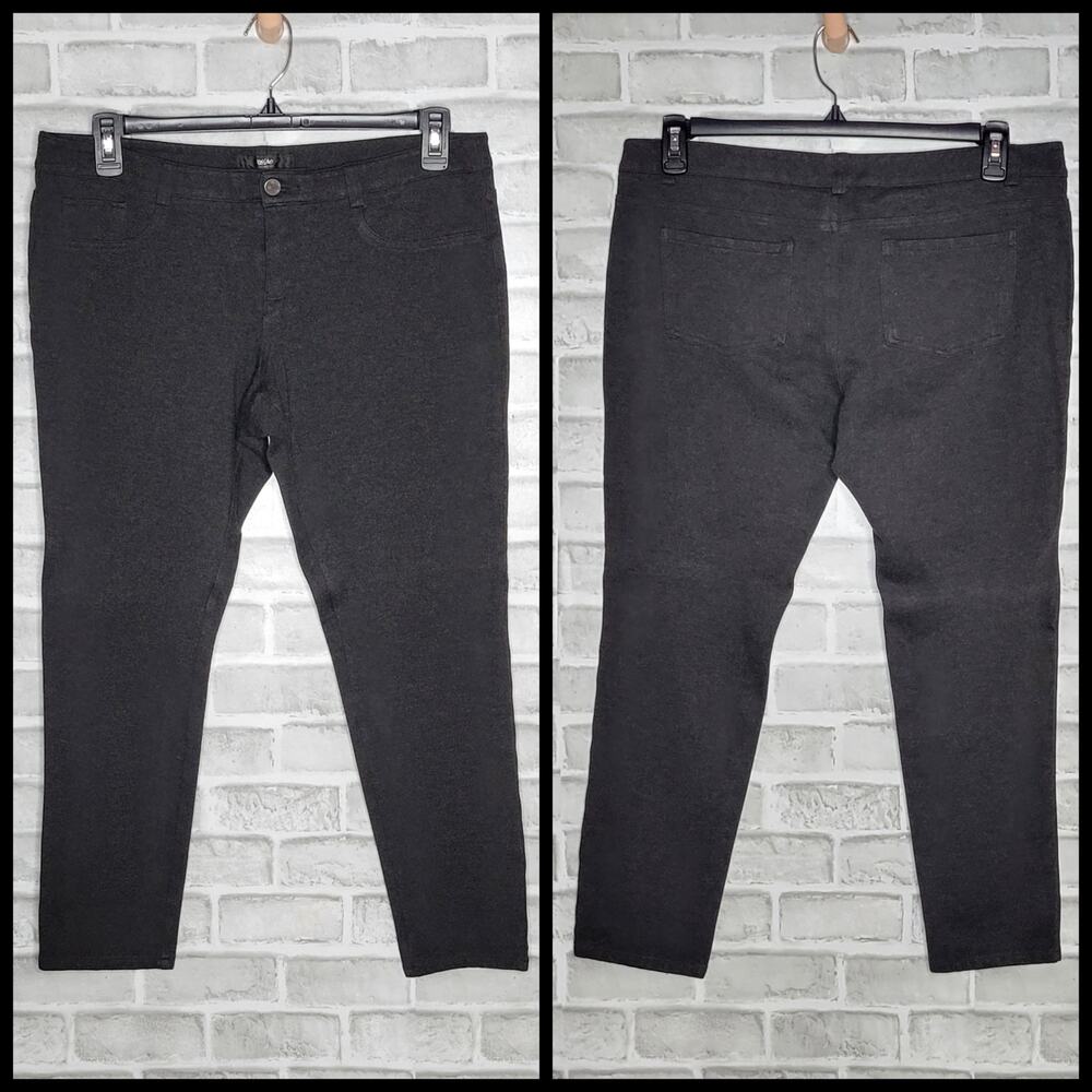 Mossimo Gray Stretch Extensible Skinny Pants, size 14